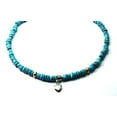 thumbnail image 1 of Gem Bead Necklaces Genuine Arizona Turquoise with Indian Beads Beaded Necklace 17"Long, 1 of 1