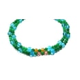 thumbnail image 1 of Gem Beads Necklaces 2 Strands 10 mm Impregnation Jadeite with Crystal Beads Beaded Necklace 17" Long, 1 of 1