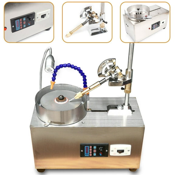 Gem Faceting Machine Gemstone Grinding Jewelry Lapidary Cutting Polisher 3000RPM