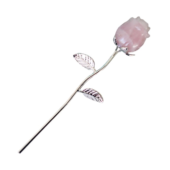 Gem Flower Decoration - Natural Stone, Reiki Properties, Carved Design, for Home Decor/Jewelry/Gift Giving