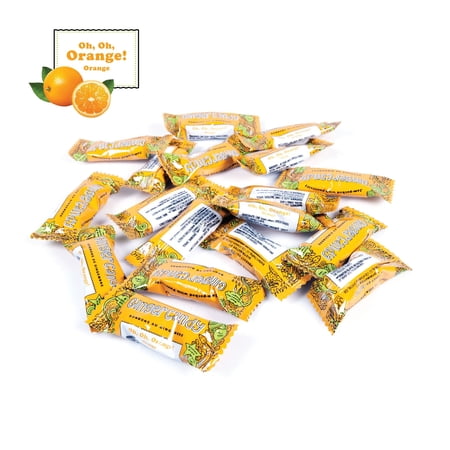 Gem Gem Ginger Candy Chewy Ginger Chews 1 Pound Bulk Pack Orange