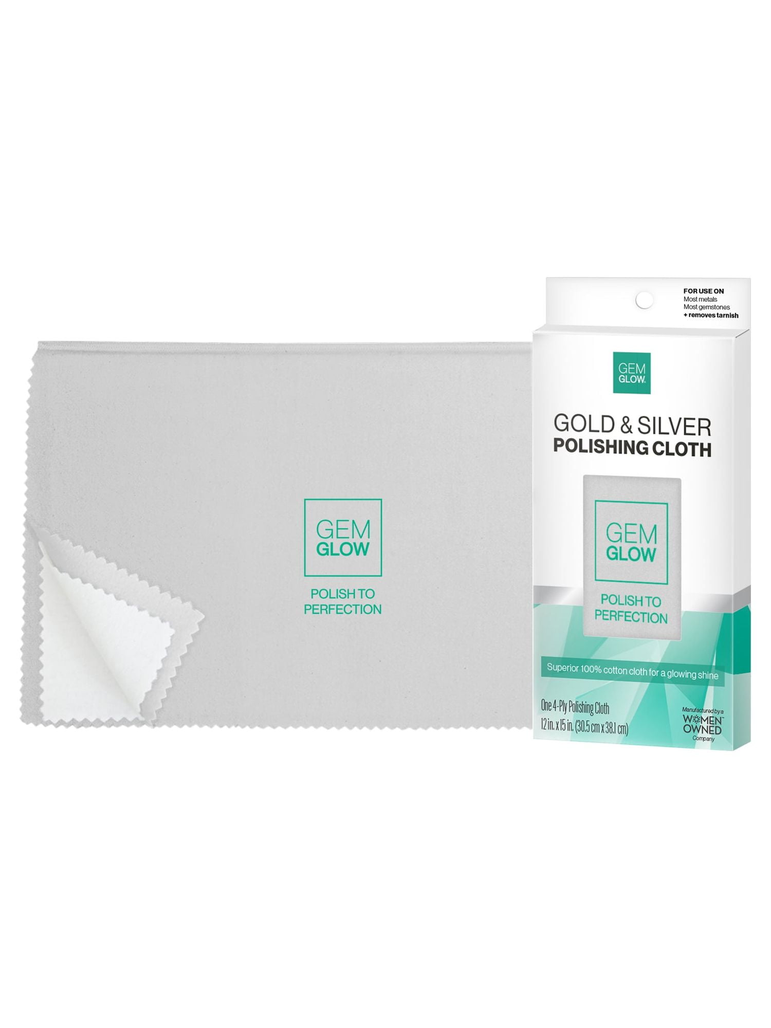 Pro Size Set of 2 Polishing Cloths 11 x 14 inches for Silver, Gold