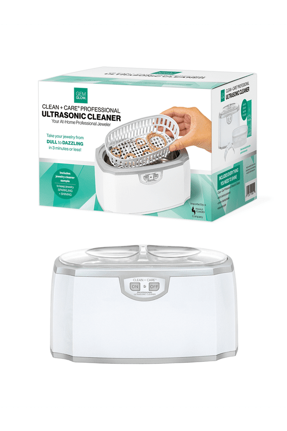 Ultrasonic Cleaning Machine for Jewelry & Watches, with Timer & Watch Holder, Stainless Steel