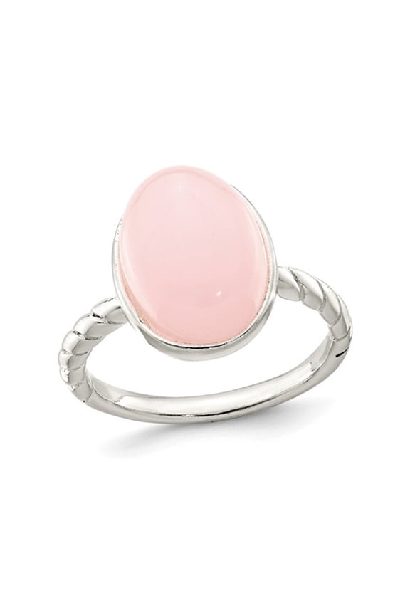 Gem & Harmony 1.37 Carat (Ctw) Pink Quartz Ring in Sterling Silver for Women