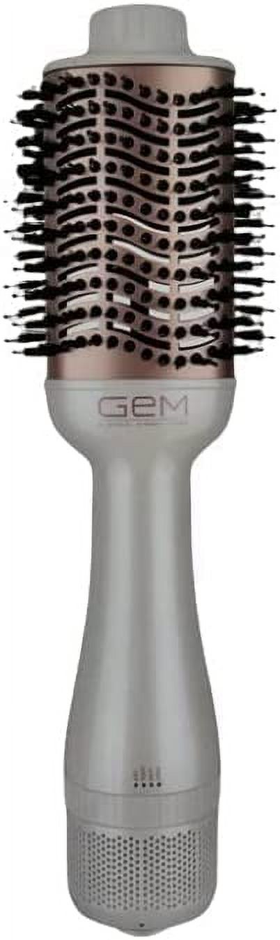 Gem Hot Air Styling Brush for Dry Style Volume Pearl White/Rose Gold Hair Dryer