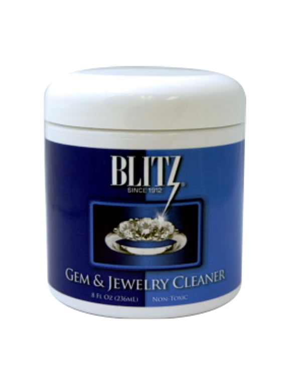 Gem & Jewelry Cleaner with basket & brush, Jar of 8 fluid ounces