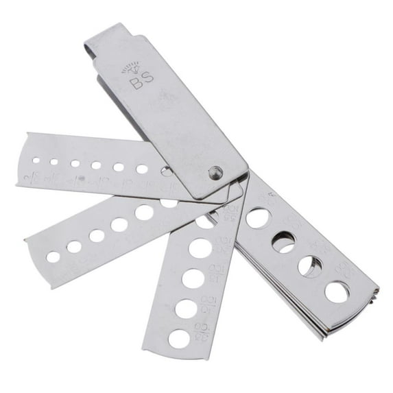 Gem Measure Diamond Gauge 1-10mm Carat Accurate Measuring Tool 8pcs fan