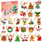 Joyfy 2026 Christmas Advent Calendar Gem Painting Kit, 24 Days Countdown DIY Gem Art Set with Diamond Painting Tools for Kids Party Favors, Classroom Prizes and Xmas Gifts