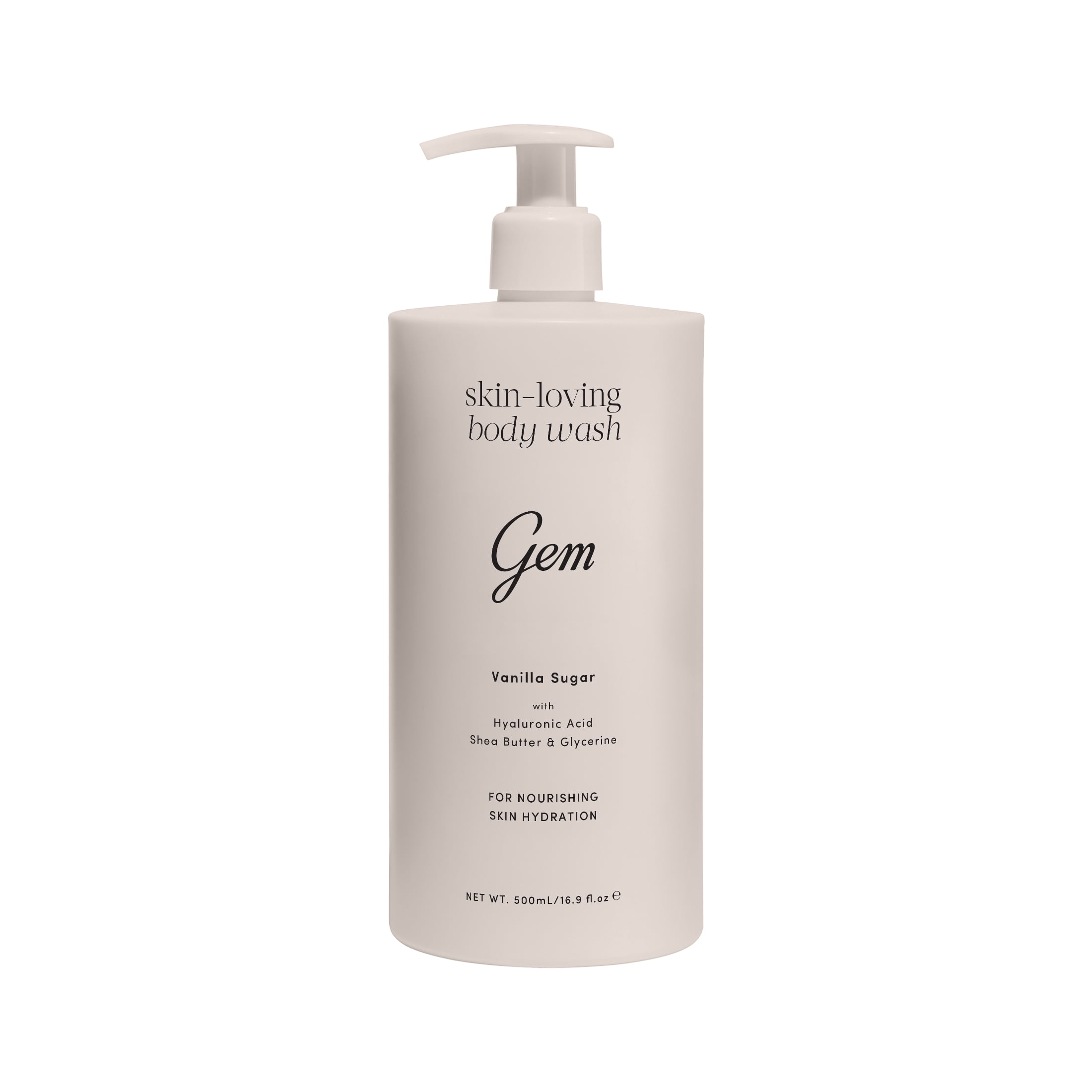 Gem Skin-Loving Body Wash Vanilla Sugar 500mL 16.9 fl oz