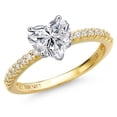 thumbnail image 1 of Gem Stone King 1.16 Cttw IGI Certified Lab Grown Diamond in 14K Two-Tone Gold Engagement Ring for Women | Center Diamond 1 Ct | D-E Color | VS1 Clarity | Size 6, 1 of 6