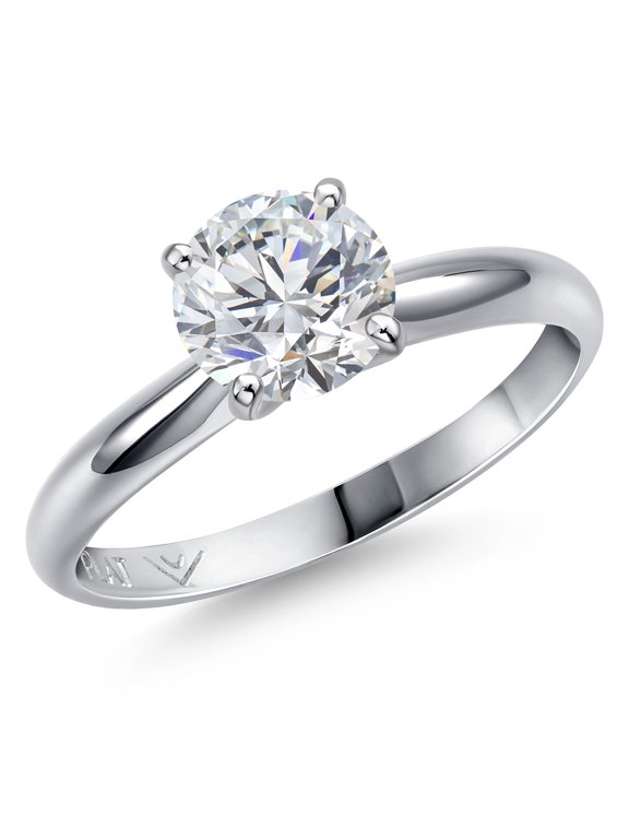 1.50 Ct IGI Certified Lab Grown Diamond 900 Platinum Solitaire Engagement Ring for Women | Round Cut 7mm | D-E Color | VS1-VS2 Clarity | Size 8