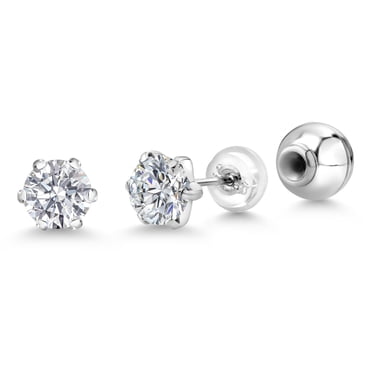 Gem Stone King 1.50 Ct IGI Certified Lab Grown Diamond Platinum Stud Earrings for Women Men | D-E Color | VS1-VS2 Clarity | 6-Prongs