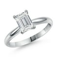 thumbnail image 1 of Gem Stone King 1.50 Ct IGI Certified Lab Grown Diamond Solitaire Engagement Ring for Women in 14K White Gold Ring | E-F Color | VS1-VS2 Clarity | Size 6, 1 of 7