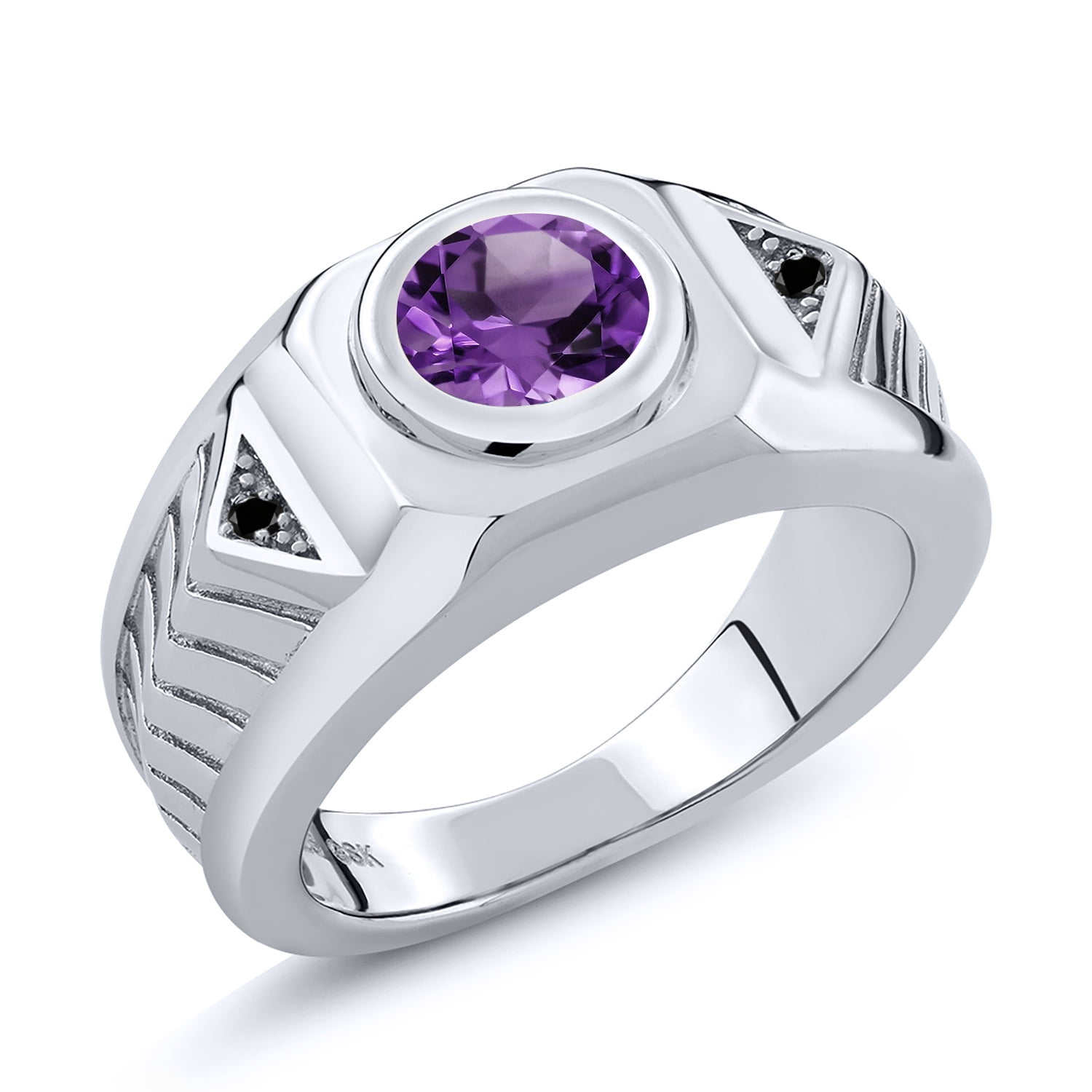 【美品】GEM STONE KING リング Silver925 #12 Gem Stone King Men's 925 Sterling Silver Round Green