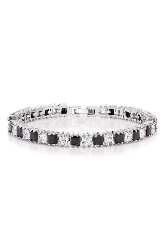 15.00 Ct Sparkling Princess Cut Cubic Zirconia CZ Tennis Bracelet for Women 7 inch