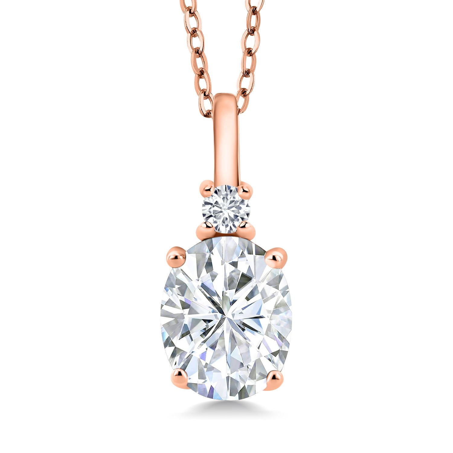 18K Rose Gold Plated Silver