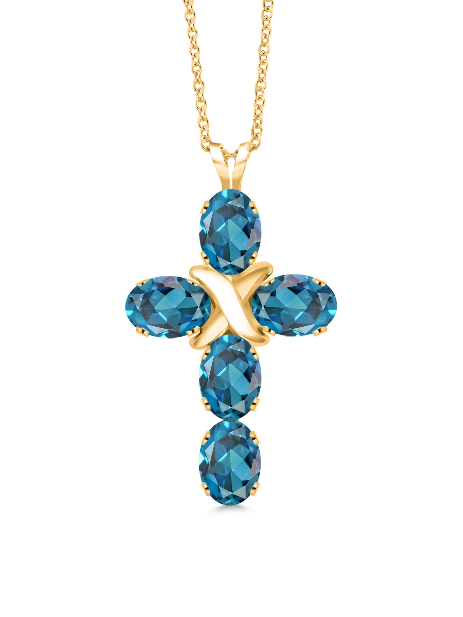 Blue topaz deals cross