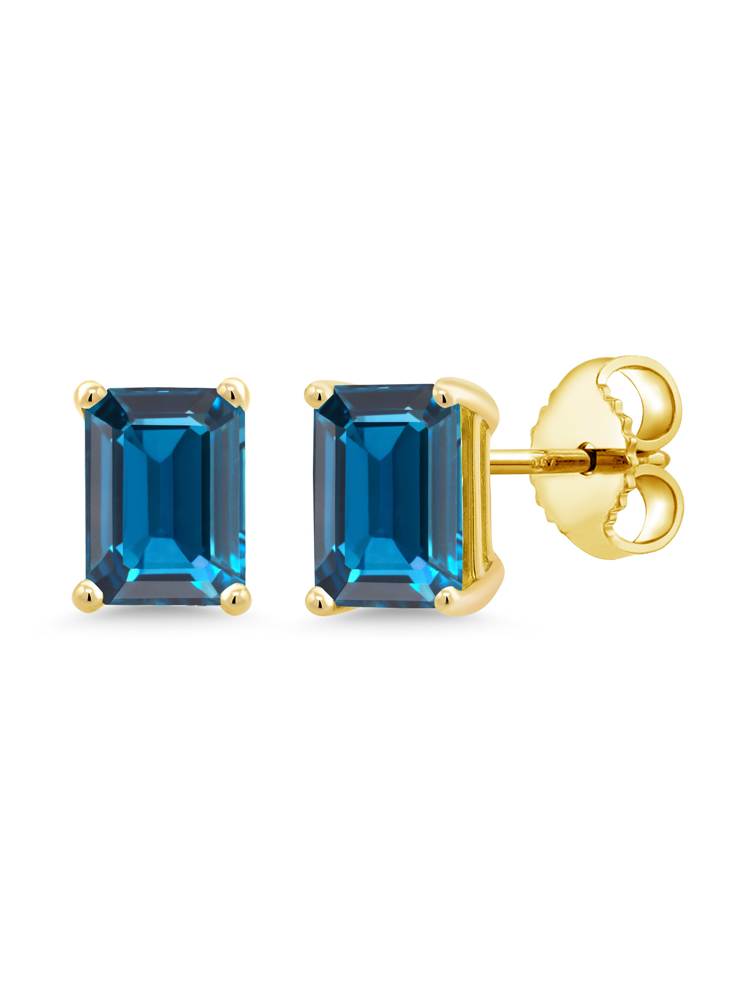 イヤリング Sterling Silver, 18K Yellow Gold & Onyx Stud Earrings 18k-gold-onyx-and-diamond-pave