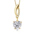 thumbnail image 1 of Gem Stone King 2.00 Ct IGI Certified Lab Grown Diamond Pendant Necklace for Women in 14K Yellow Gold | D-E Color | VS1-VS2 Clarity | Gold Necklace for Women | With 18 inch Gold Chain, 1 of 7