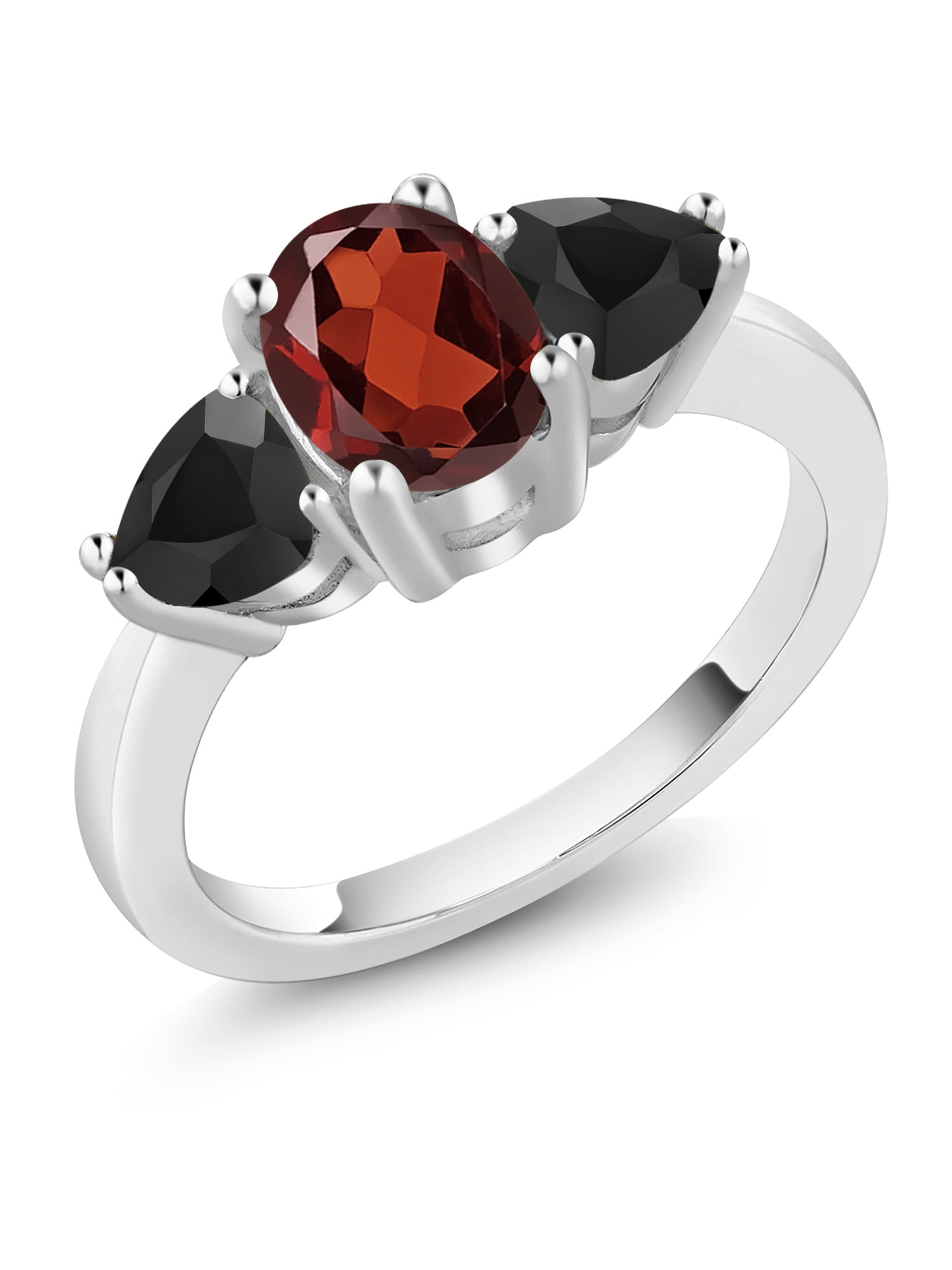 Garnet and onyx ring discount