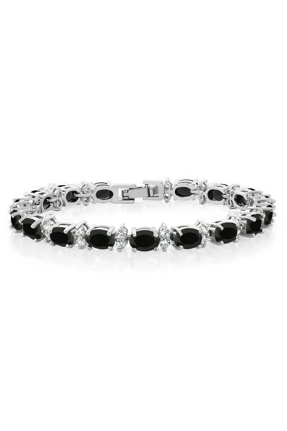 20.00 Ct Gorgeous Oval and Round 7 inches Sparkling Cubic Zirconia CZ Tennis Bracelet for Women