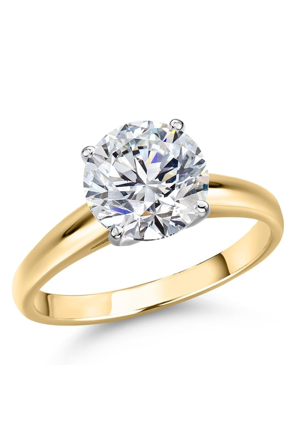 4.00 Ct IGI Certified Lab Grown Diamond Solitaire Engagement Ring for Women in 14K Gold Ring | Round Cut | E-F Color | VS1-VS2 Clarity | Size 5