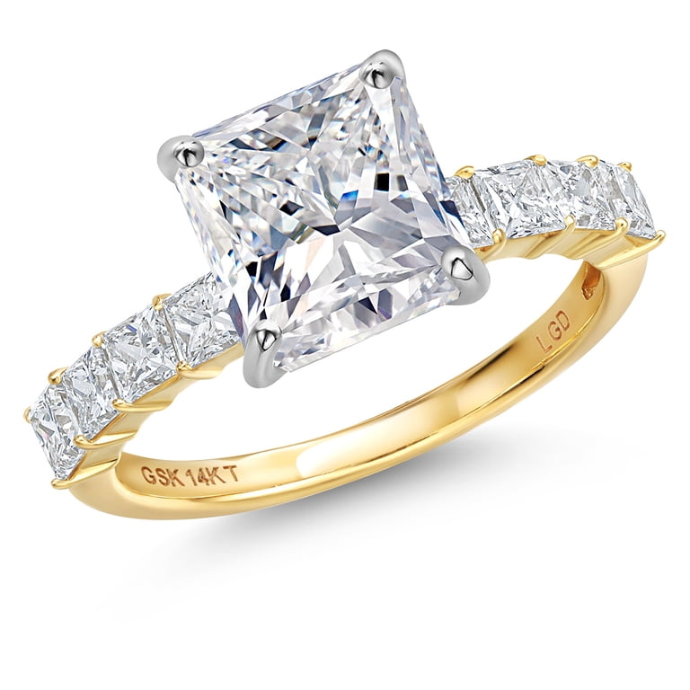 Gem Stone King 4.96 Cttw IGI Certified Lab Grown Diamond in 14K 