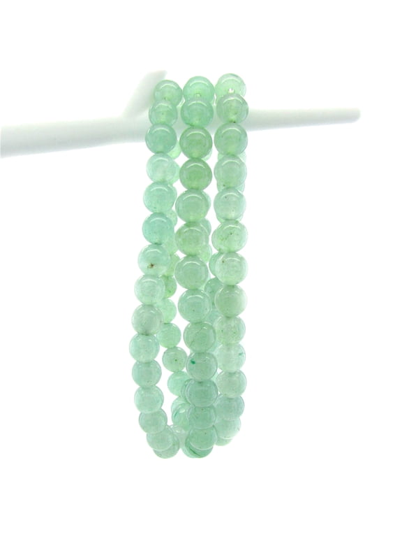 6MM Stackable Green Aventurine Bead Stretchy Bracelet / Necklace