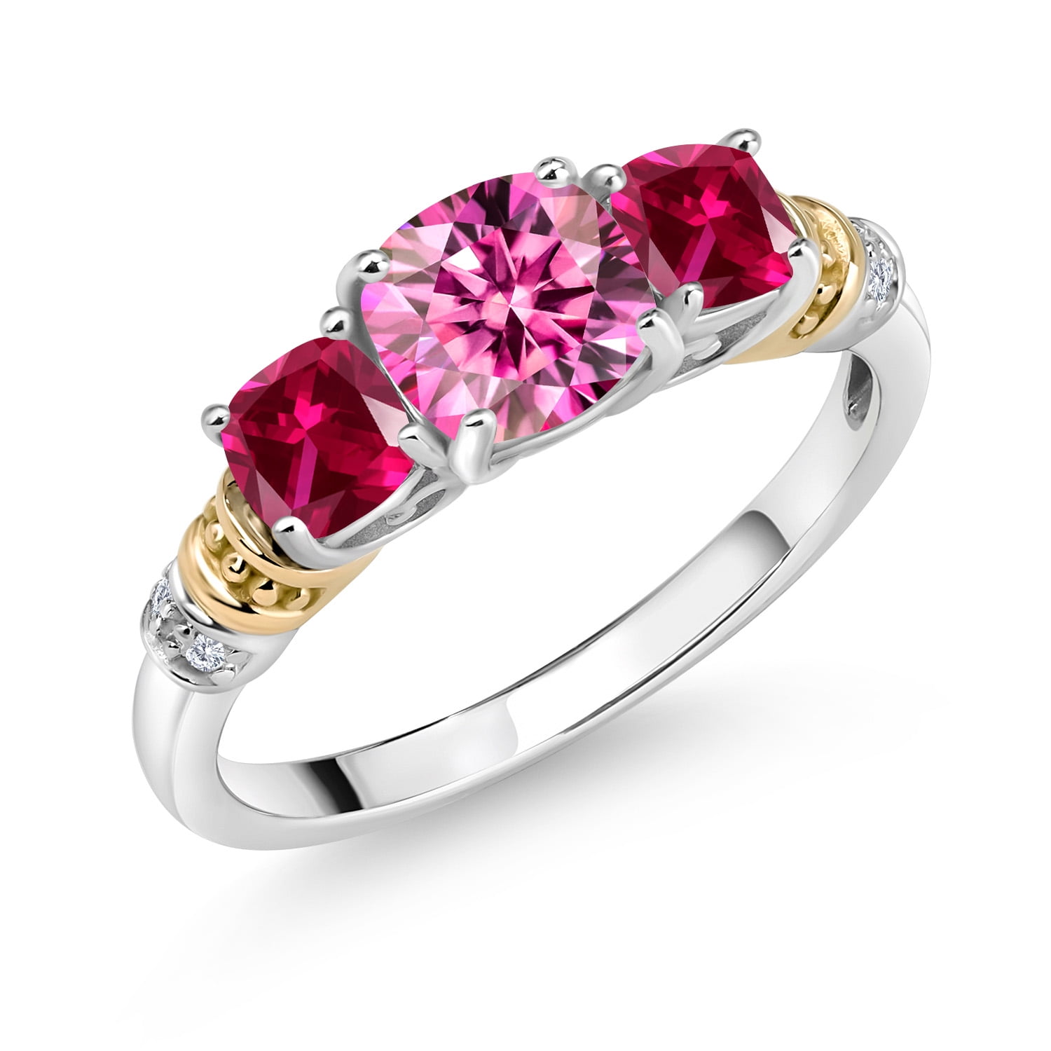 Black Onyx & White Moissanite Tennis Bracelet - 925 Sterling Silver, 7 Inch, 1.76 Cttw, December Birthstone