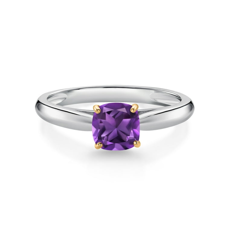 Gemstone February Birthstone Gem Stone King 925 Silver And 10K