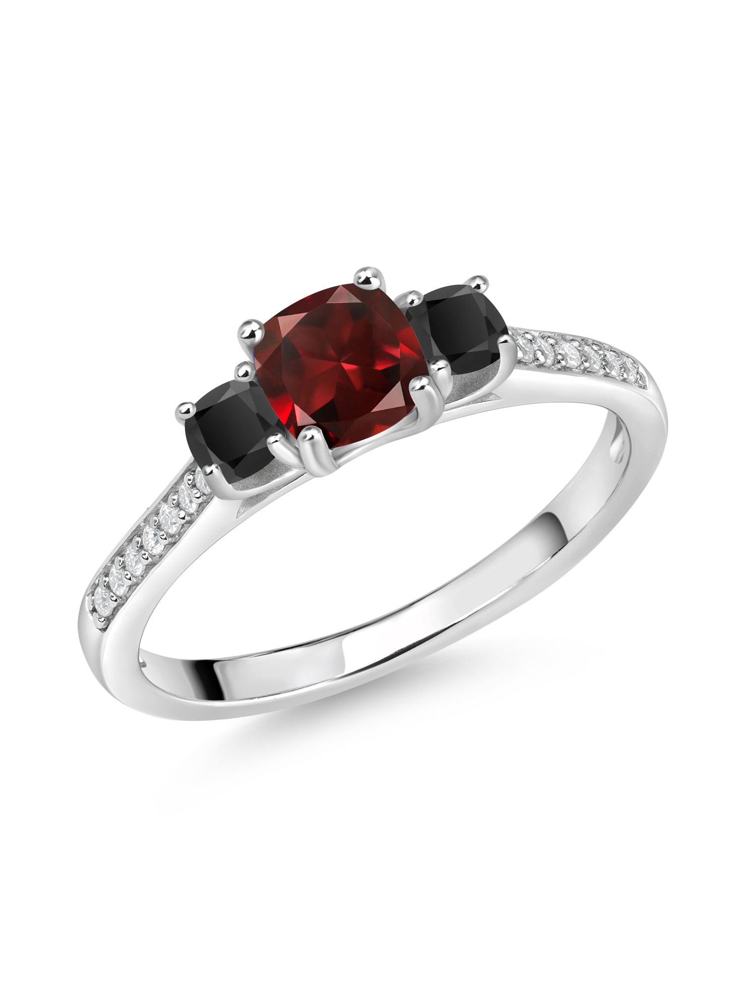 Garnet and shop onyx ring