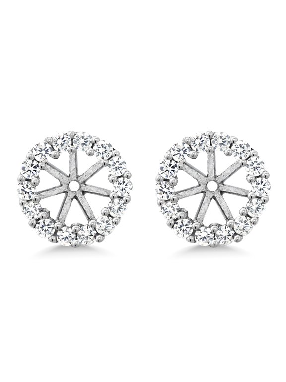 925 Sterling Silver Earring Jackets for 5mm Round Studs for Women