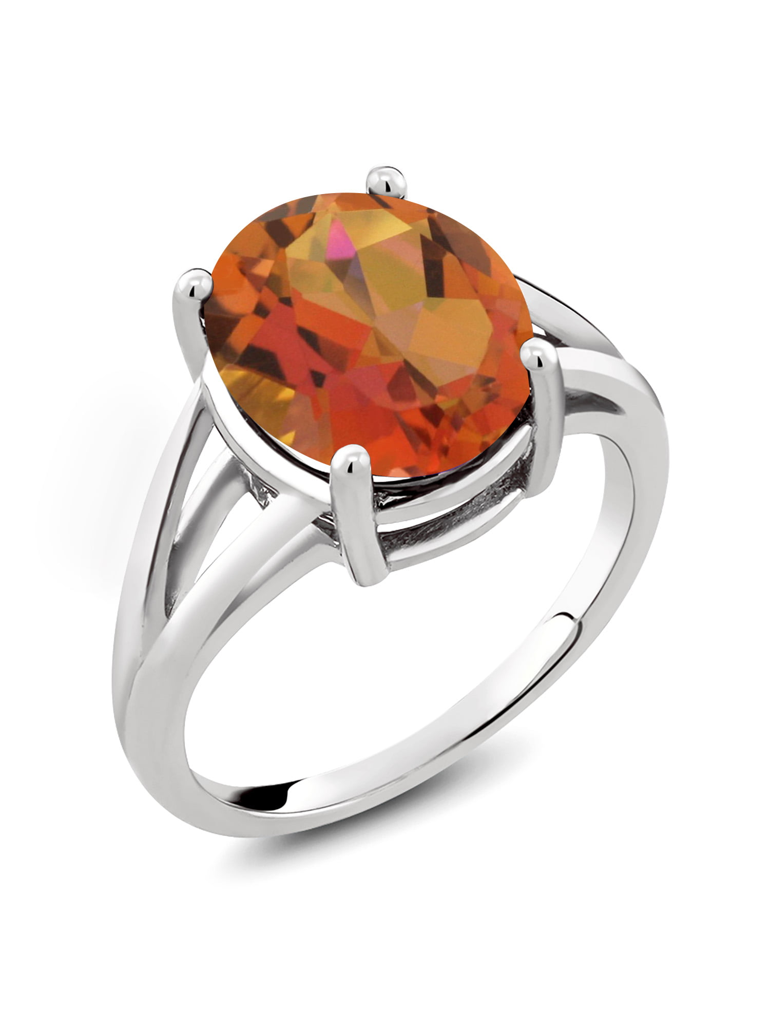 Orange Gemstone Ring, Unique Wedding Ring, Solid 14k Gold Natural Fanta  Garnet Engagement Ring,oval Shape 1.5CT Garnet Ring,anniversary Ring - Etsy