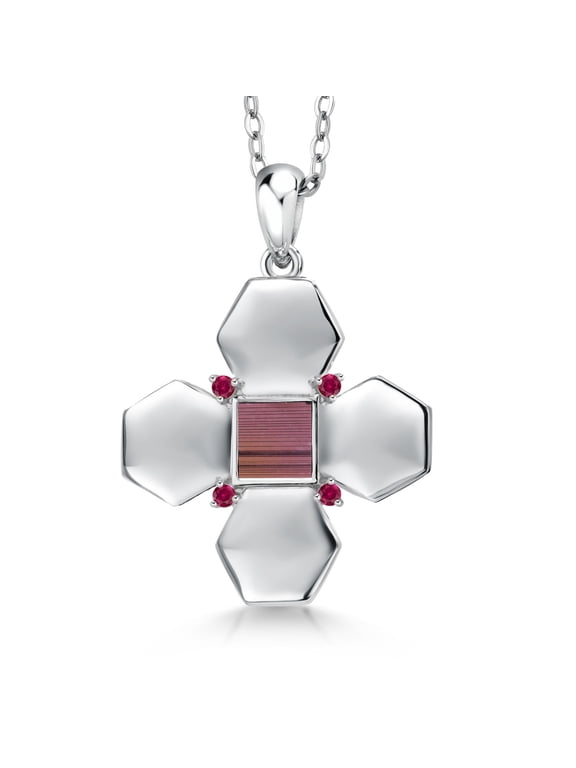 Keren Hanan 925 Sterling Silver Star of Bethlehem Pendant Jerusalem Nano Bible and 18 inch Silver Chain