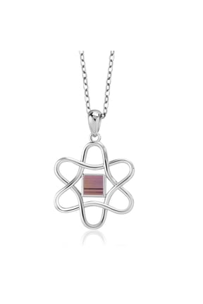 Keren Hanan 925 Sterling Silver Star of David Pendant Necklace Jerusalem Nano Bible with 18 inch Silver Chain