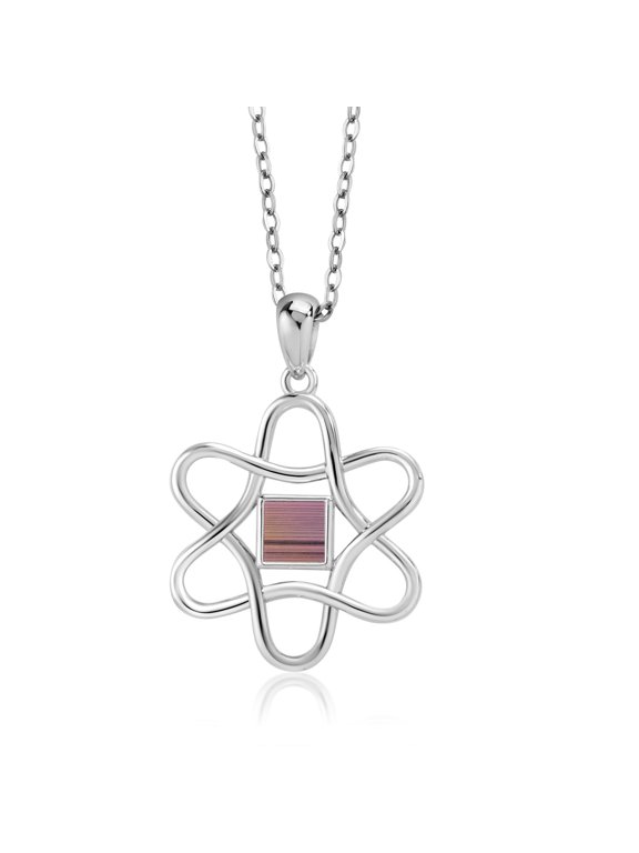 Keren Hanan 925 Sterling Silver Star of David Pendant Necklace Jerusalem Nano Bible with 18 inch Silver Chain