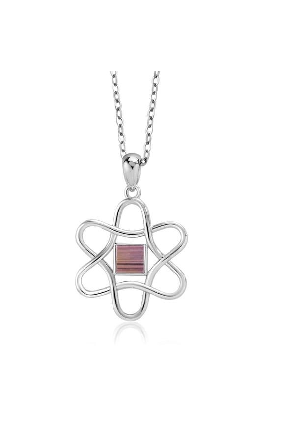 Keren Hanan 925 Sterling Silver Star of David Pendant Necklace Jerusalem Nano Bible with 18 inch Silver Chain