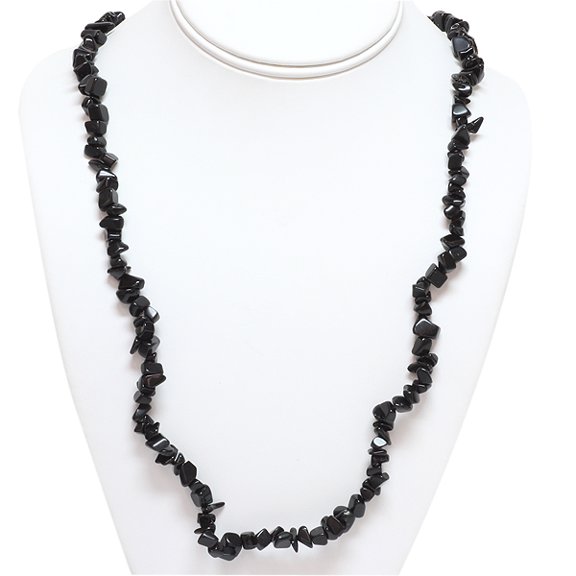 Gem Stone King Multi-Color Simulated Gemstone Beads Chip Necklace 32-36 inches