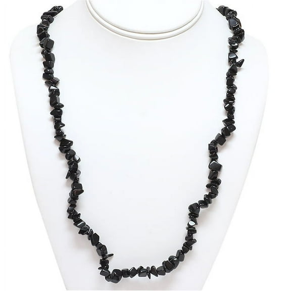 Gem Stone King Multi-Color Simulated Gemstone Beads Chip Necklace 32-36 inches