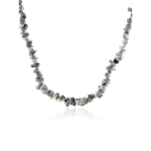 Gem Stone King Multi-Color Simulated Gemstone Beads Chip Necklace 32-36 inches