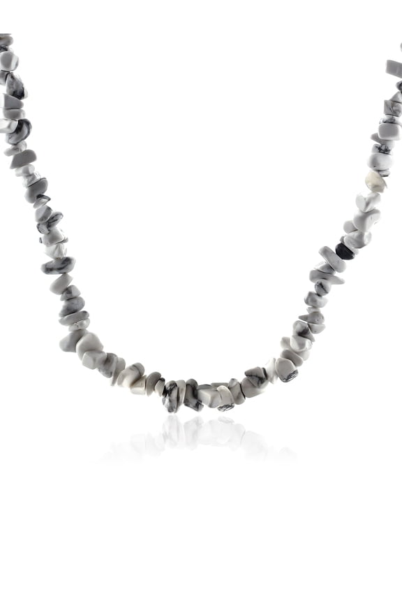 Multi-Color Simulated Gemstone Beads Chip Necklace 32-36 inches