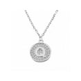 thumbnail image 1 of Gem Stone King 925 Sterling Silver Initial Pendant Necklace Letter Q with CZ and 18 inches Silver Chain, 1 of 3