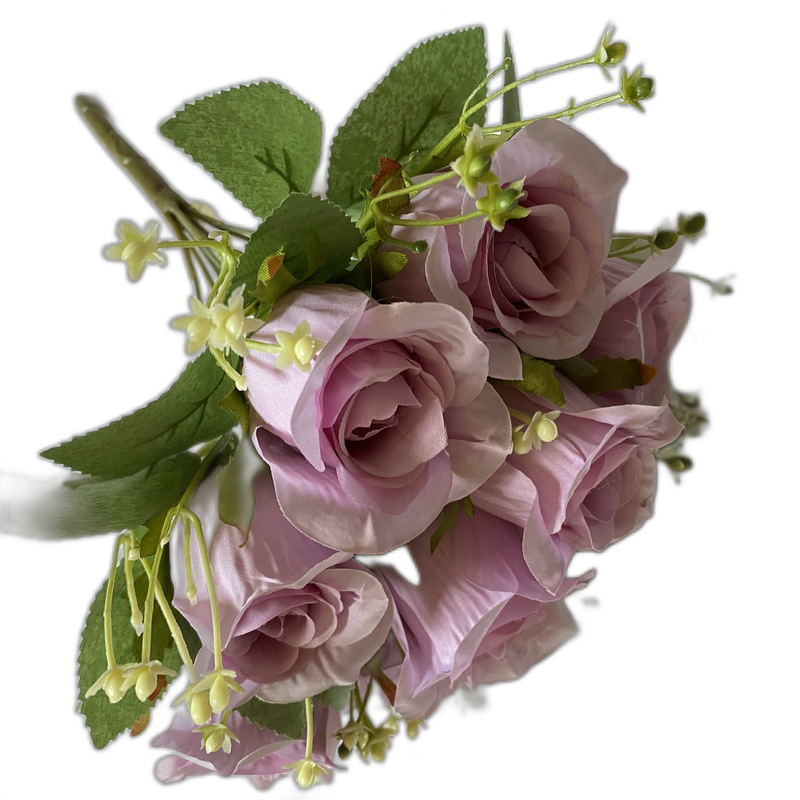 Gem buds of simulation flowers and fake flowers indoor window sill