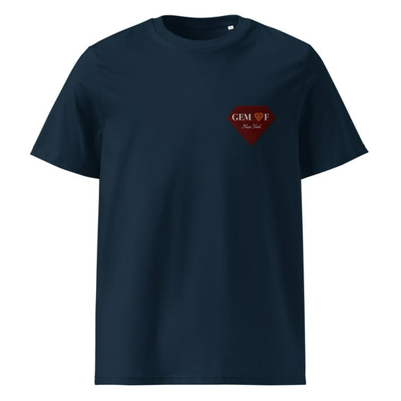 Gem of New York - Unisex Organic Cotton T-Shirt (French Navy, S)