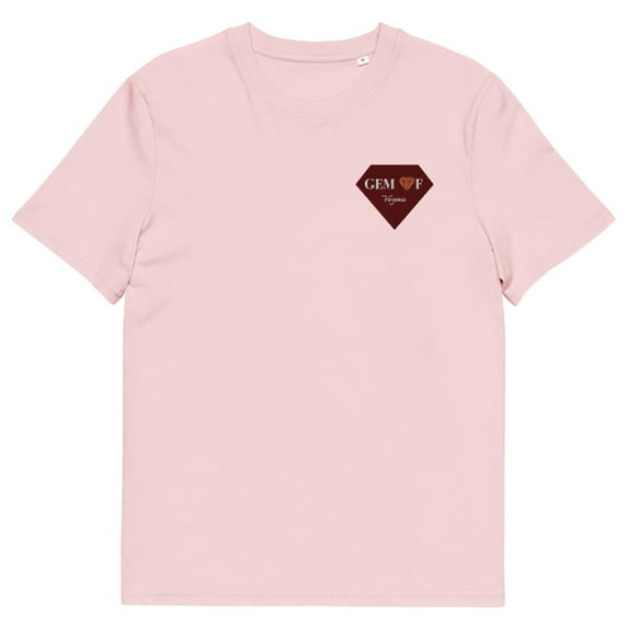 Gem of Virginia - Unisex Organic Cotton T-shirt (Cotton Pink, L)