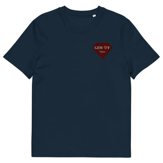 Gem of Virginia - Unisex Organic Cotton T-shirt (French Navy, 2XL)