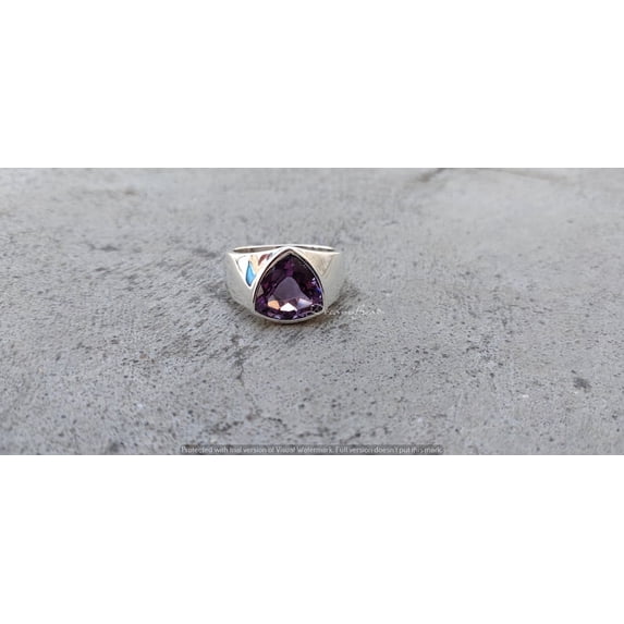GemEmporium Band Purple Amethyst Wedding Rings 3.5 ct. t.w. 925 ...