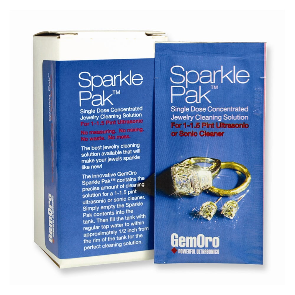 GOLDIA GemOro Pkg/10Sparkle Pak for 1/1.5 Pint Ultrasonic Cleaner