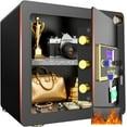 thumbnail image 1 of Gemaisil 2.5 Cuft Safe Box for Home & Office, Digital Keypad Home Security Safe With Fireproof Waterproof Bag & Adjustable Shelf(Black), 1 of 11