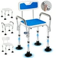 Gemaisil Shower Chair for Inside Shower with Armrests & Back, Upgraded